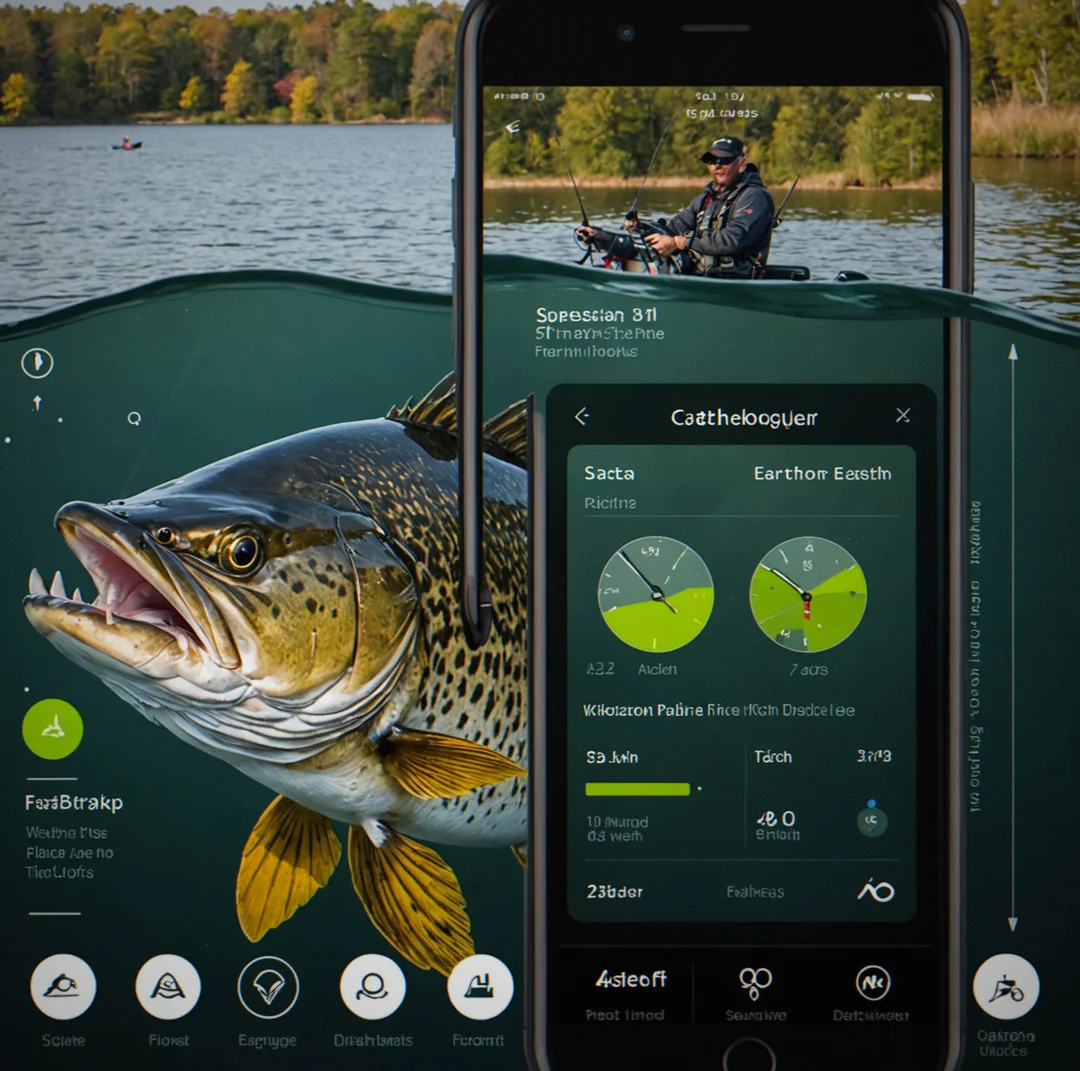 Catch entry screen on the app with spots for srtucture type, what lure worked, moon phase, exact time