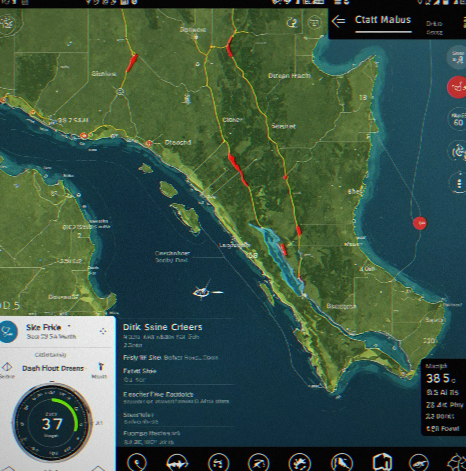 App screen showing what's been happening on the lake over the past month, catch patterns across different depth zones
